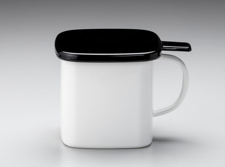 高木金属工業 ホーローオイルポット角型 0.9L HO-KOP0.9 油汚れや腐食に強く臭いも移りにくい(代引不可)