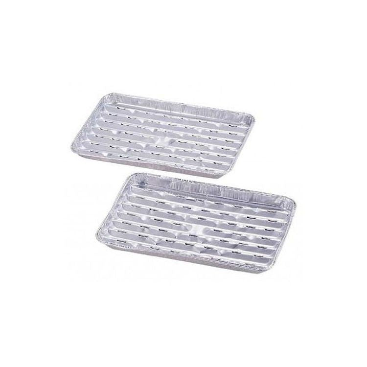 キャプテンスタッグ 【2個セット】 アルミ バーベキュー網焼きプレート 4枚組(代引不可)