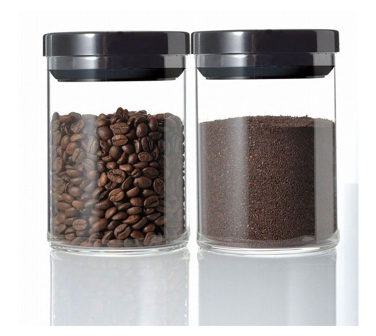 HARIO 珈琲キャニスター M ブラック MCNR-200-B(代引不可)