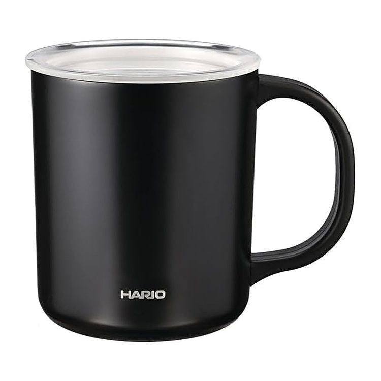 HARIO セラミックコーティング 真空二重保温マグ 350ml CMG-350-B マグカップ 保温 保冷 セラミックコート 真空断熱マグカップ