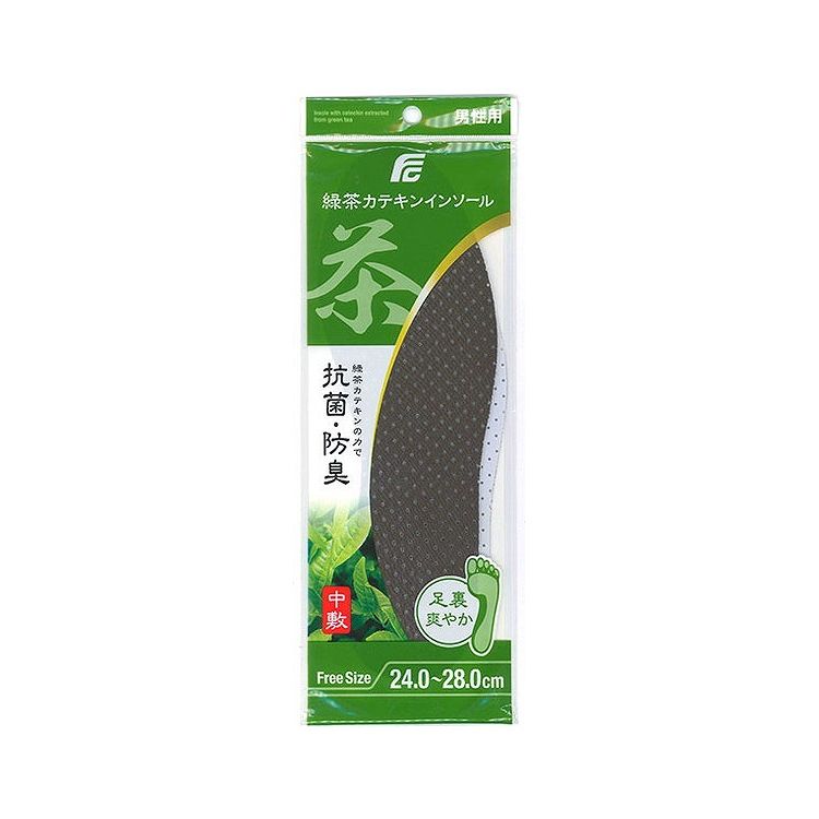 【10個セット】 不動化学 緑茶カテキンインソール 男性用 C1658 中敷き 防臭(代引不可)