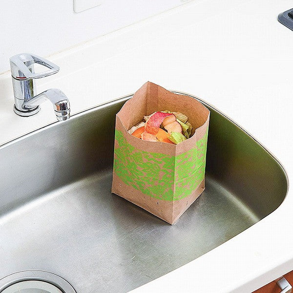 【3個セット】 アイメディア 水切り袋 しぼって・ポイ! ハワイアン 40枚入り 1006158 生ゴミをしぼって水切り!防水の紙袋だからそのままゴミ箱へ(代引不可)