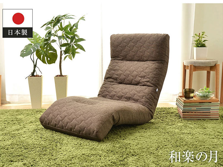 座椅子 選べる14種類 42段階リクライニング ハイバック 日本製 テレワーク 腰痛 コンパクト 姿勢 腰 寝れる 首 作業 デスク 仕事 ローソファー 1人掛け 一人暮らし(代引不可)