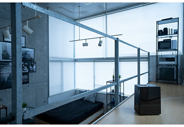 ハイブリッド加湿器 HFT-1725BR スクエアミスト 5.2L ブラウン SquareMist スリーアップ 湿度コントロール機能付 超音波 スチーム 加湿器 リモコン付き