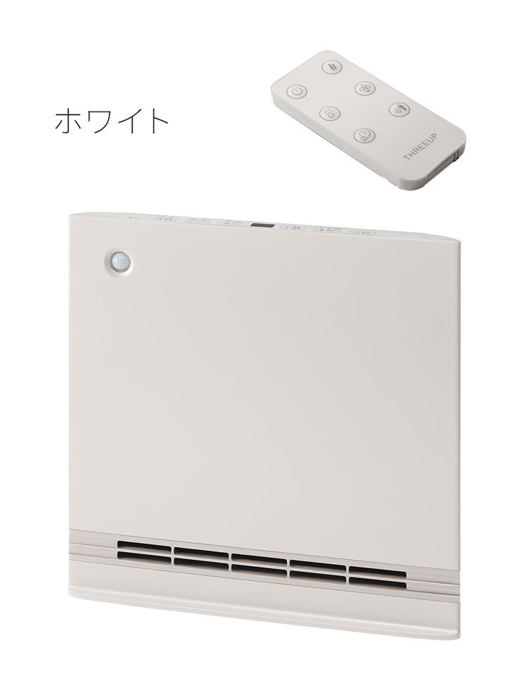 節電/室温センサー付 大風量パネルセラミックヒーター 電気ヒーター 人感センサー 温度設定 1200W スマートスリムヒート THREEUP スリーアップ CH-T2496