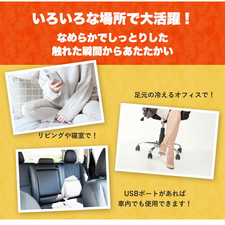 足ポカクッション USB 足入れ クッション シープボア ファー あったかグッズ オフィス デスク 足元 寒さ対策 足 温める 足ぽか 冬 暖かい フットクッション フットウォーマー 温かい 防寒 冷え