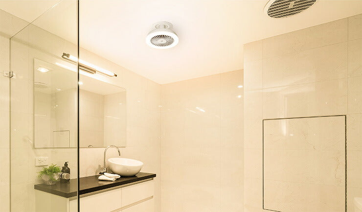 人感センサー付 LEDサーキュレーション LC-T2130 スリーアップ ファン シーリングファン ライト トイレ 脱衣所 洗面所