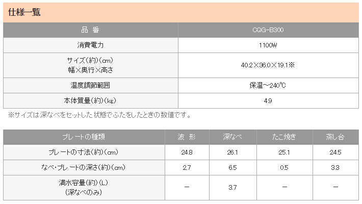 タイガー魔法瓶 電気グリル鍋 CQG-B300-T ブラウン