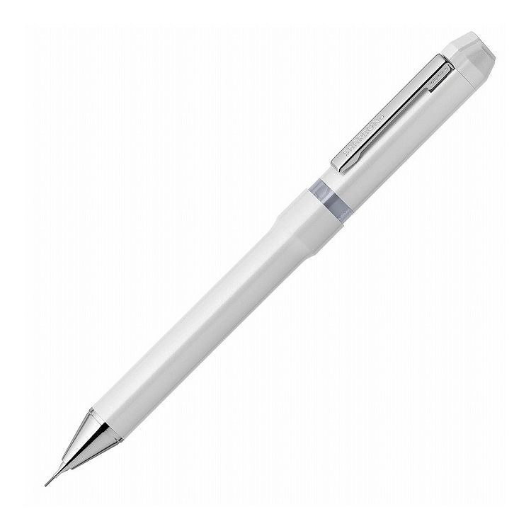 【5%OFF】シャーボNu 0.5 ホワイト SBS35-W ゼブラ 回転式 多機能ペン 2色ボールペン シャープペン 書きやすい