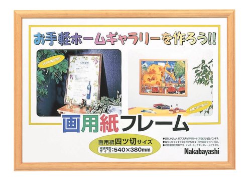 ナカバヤシ 画用紙フレーム4ツキリライト フ-GW-102-L
