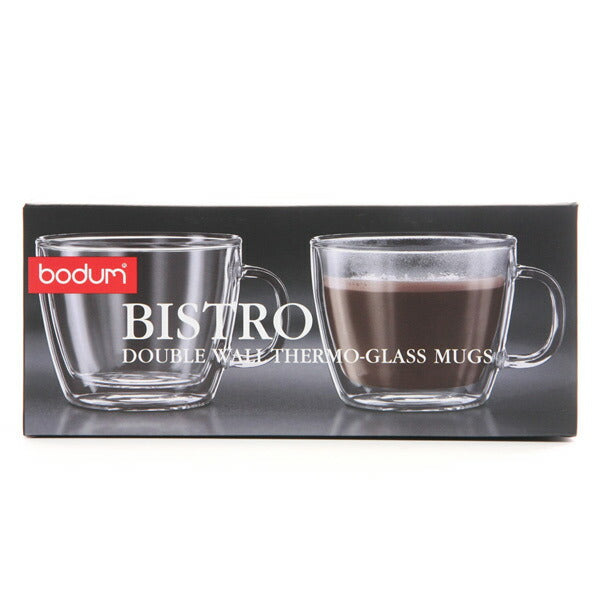 bodum ボダム ダブルウォールカフェラテカップ 0.45L DWG 2個セット BISTRO 10608-10