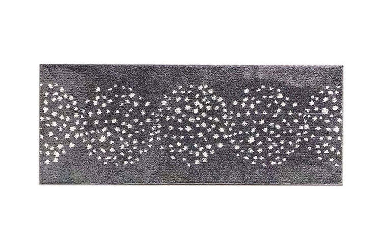 オカトー ナチュラルキッチンマット 45x120 グレー 北欧風 洗える 滑り止め加工 台所マット(代引不可)