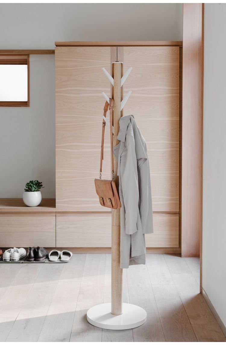 Umbra フラッパー コートラック ホワイト×ナチュラル 2320361668(代引不可)