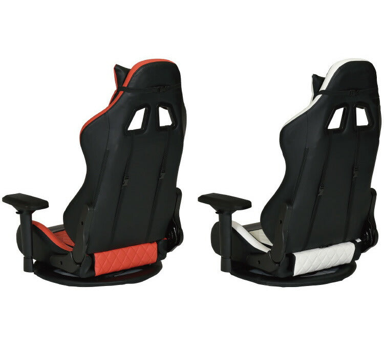 ゲーミングチェア ゲーミング座椅子 プログレス 360度回転 ローチェア 4Dアームレスト リクライニング アームレスト リクライニングチェア テレワーク 在宅勤務 在宅ワーク(代引不可)