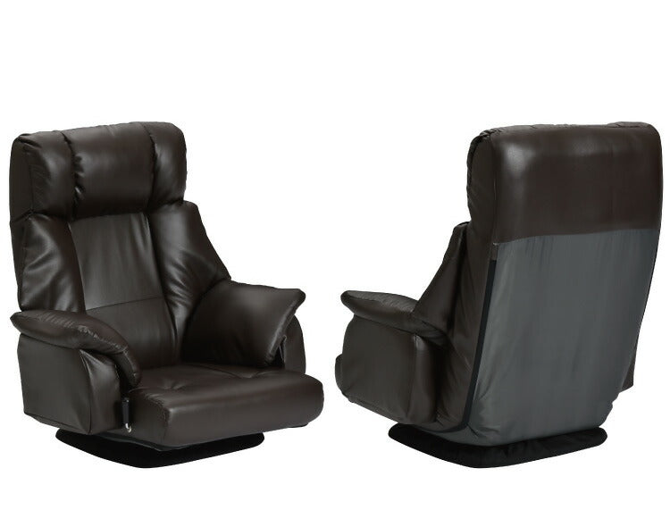 フロアチェア ベローナ 360度回転 ローチェア 肘掛け付き 角度無段階調整 リクライニングチェア リラックスチェア 座椅子(代引不可)