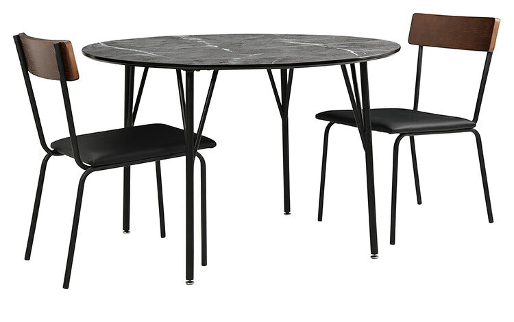 ダイニングテーブル 幅105cm 丸ダイニングテーブル 丸テーブル テーブル 4人 丸形 円形 スチール 4人掛け用 机 リビング おしゃれ 北欧 アンティーク ヴィンテージPCデスク リモート リモートワーク モダン 食卓 食卓テーブル スタイリッシュ(代引不可)