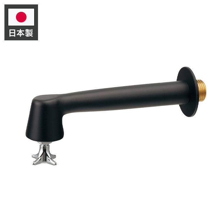 プレーンフォーセット ハイジーン ブラック 日本製 屋内 屋外 水道 蛇口 シンプル おしゃれ 青銅 黄銅 新生活(代引不可)