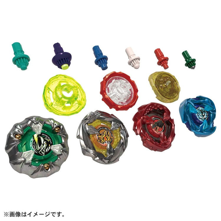 UFO10ツメセット（各２枚新品） ブレード4種、ラチェット3種、ビット6種が同梱され、72通りの