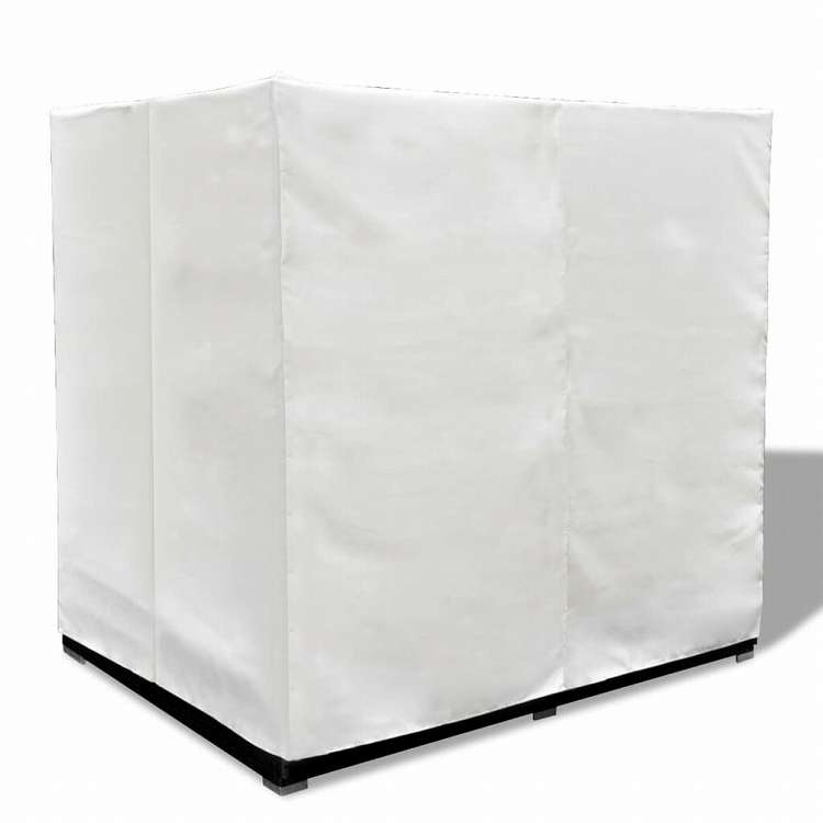 vidaXL 屋外ラウンジベッド カーテン付き ポリラタン製 ブラック家具 アウトドア家具 屋外ベッド(代引不可)