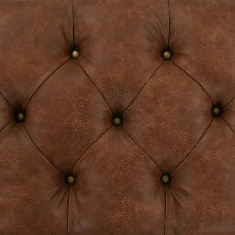 vidaXL 収納ベンチ 無垢材&合成皮革 80.5x41x50cm家具 ベンチ 倉庫・通路用ベンチ(代引不可)