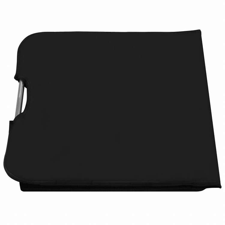 vidaXL 折りたたみビーチマット 2点 スチール&生地 ブラック家具 アウトドア家具 屋外椅子 サンラウンジャー(代引不可)