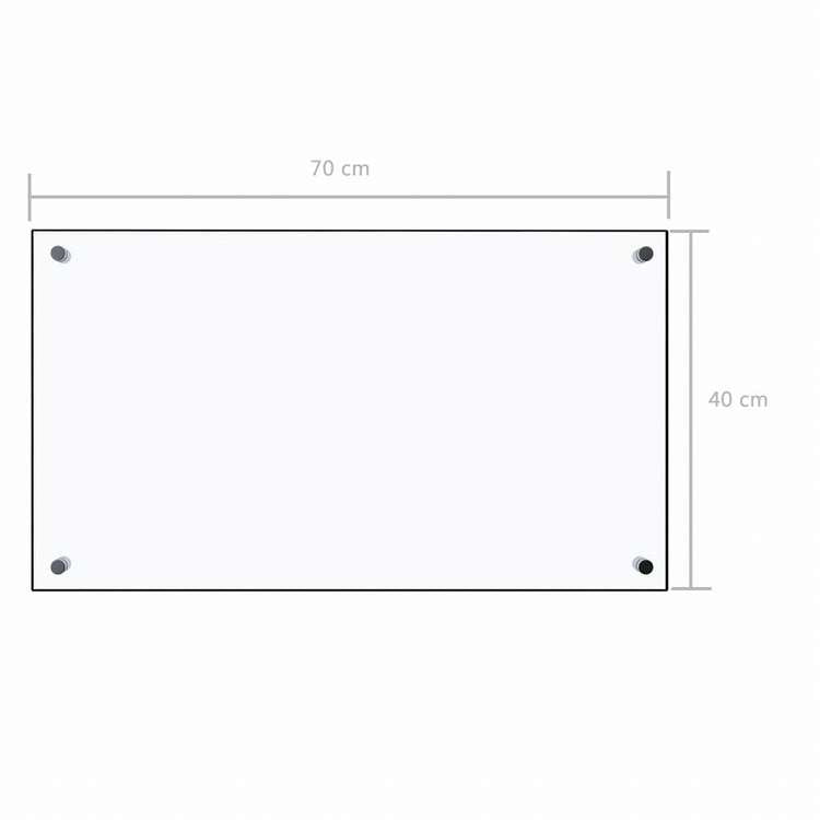 vidaXL キッチン用 汚れ防止板 透明 70x40cm 強化ガラス製ホーム&ガーデン キッチン&ダイニング キッチンツール&調理器具(代引不可)