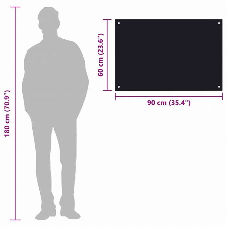 vidaXL キッチン用 汚れ防止板 ホワイト 90x60cm 強化ガラス製ホーム&ガーデン キッチン&ダイニング キッチンツール&調理器具(代引不可)