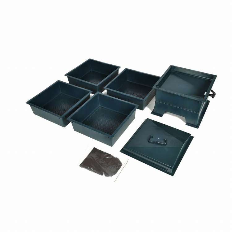 vidaXL 4段 ミミズコンポスト 42x42x60 cmホーム&ガーデン 芝&ガーデン ガーデニング 園芸用品(代引不可)