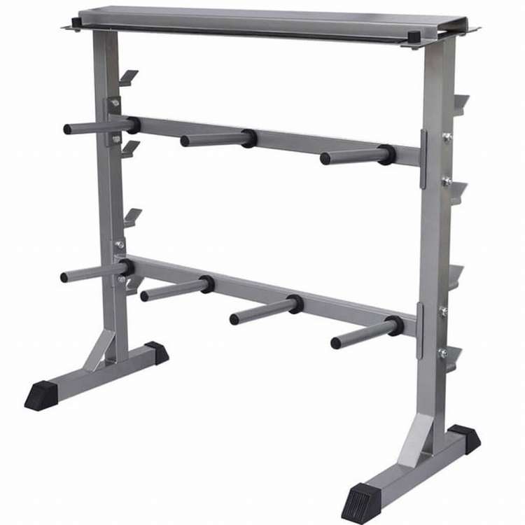 vidaXL ダンベル バーベルラックスポーツグッズ エクササイズ&フィットネス ウエイトリフティング ウェイトリフティングマシン・ラック(代引不可)