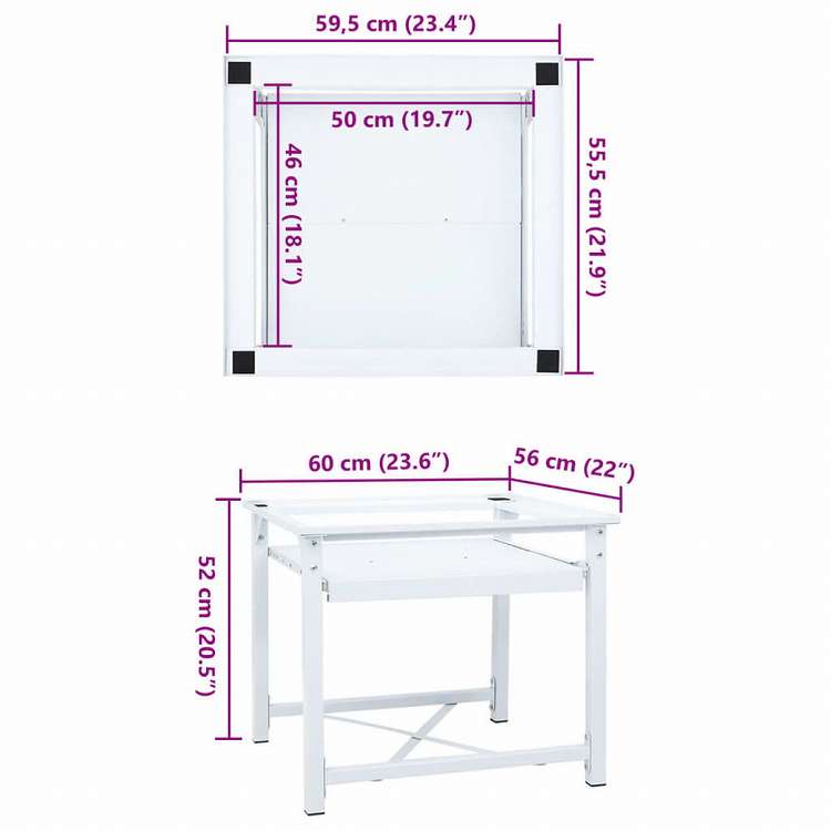 vidaXL 洗濯機置き台 引き出しボード棚付き ホワイトホーム&ガーデン 家電用アクセサリ 洗濯関連用品 ウォッシャー・ドライヤーアクセサリ(代引不可)