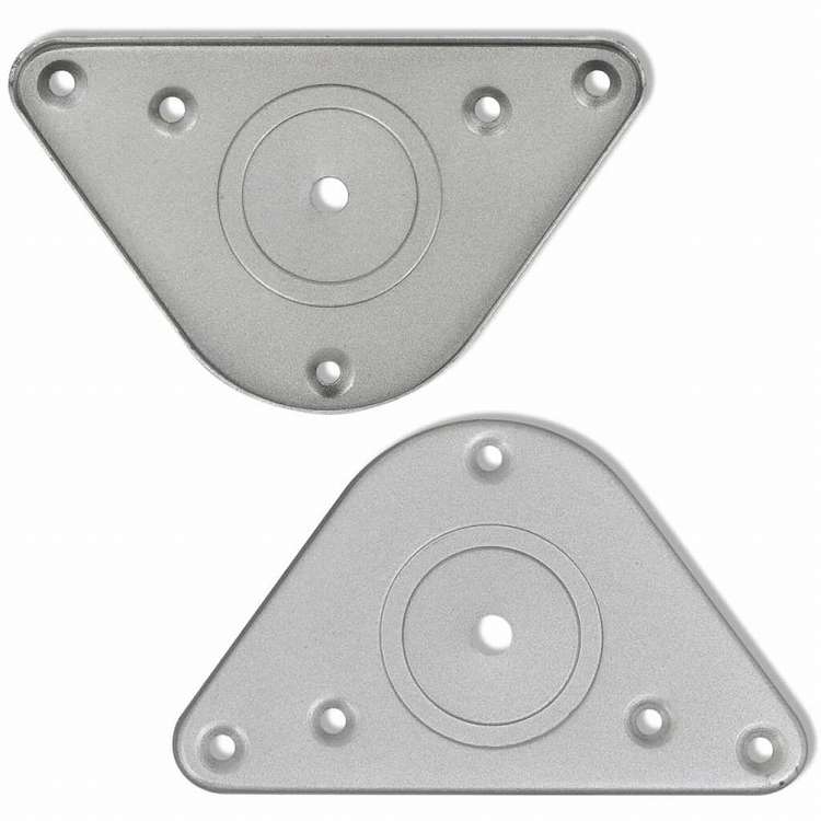 vidaXL テーブル脚 4点 高さ調節可能 クローム 710mm家具 テーブル用品 テーブル脚(代引不可)