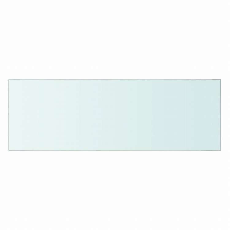 vidaXL 棚 2点 パネル ガラス クリア 60x20 cm家具 棚 壁面収納棚・壁面ラック(代引不可)