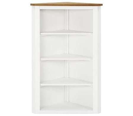 vidaXL コーナーキャビネット 59x36x100cm オーク無垢材家具