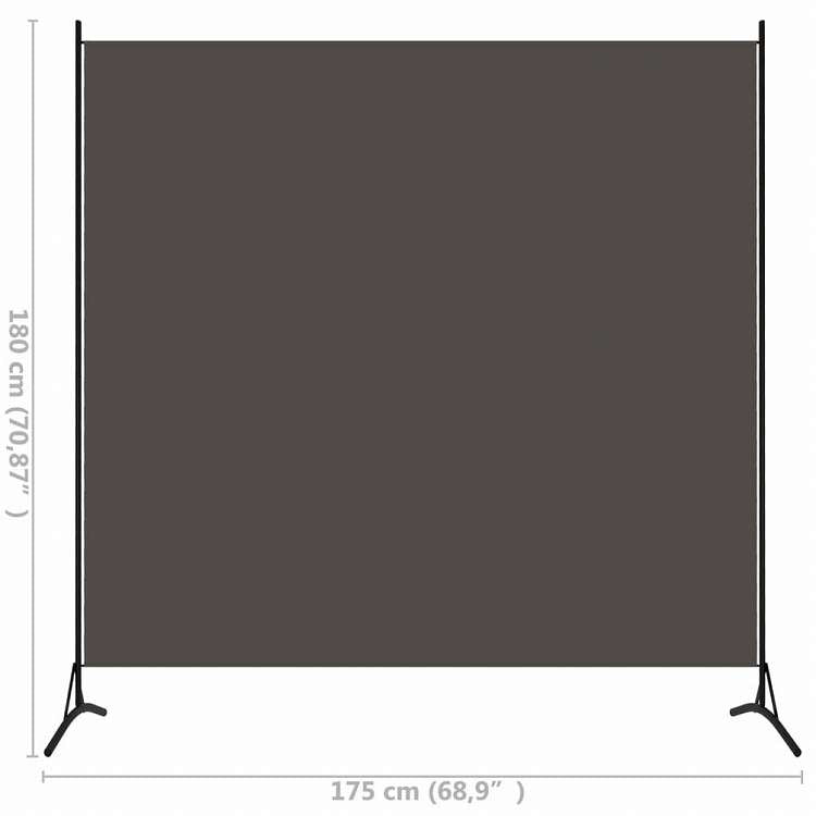 vidaXL 間仕切りアントラシート 175x180cm 布製家具 間仕切り(代引不可)