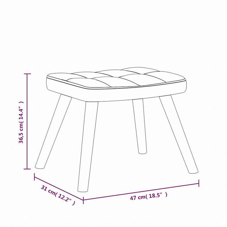 vidaXL 328019 vidaXL ロッキングチェア スツール付 ダークグレー 布製家具 チェア ロッキングチェア(代引不可)