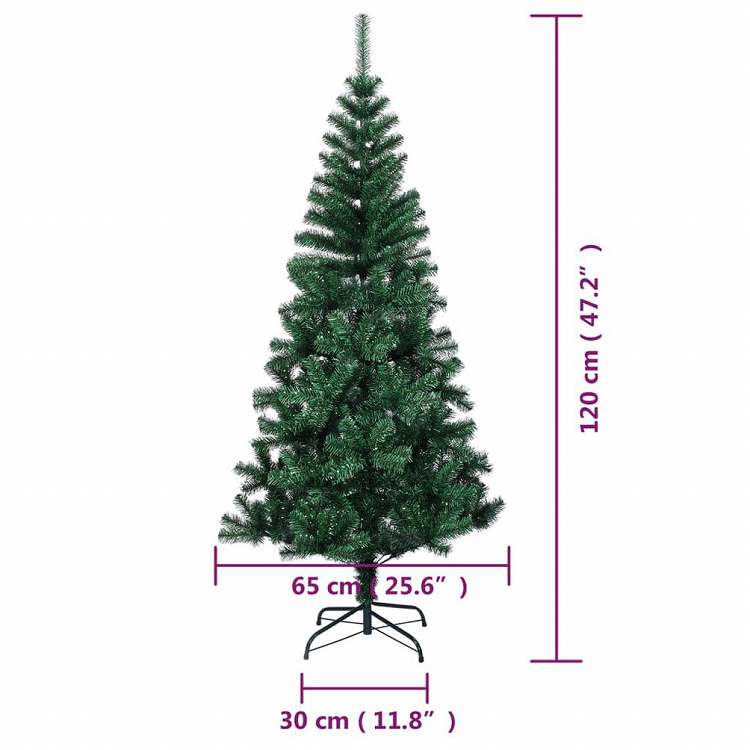 vidaXL 人工クリスマスツリー イリデッセントカラーの枝先 グリーン 120 cm PVC製ホーム&ガーデン デコレーション シーズン&ホリデーデコレーション クリスマスツリー(代引不可)