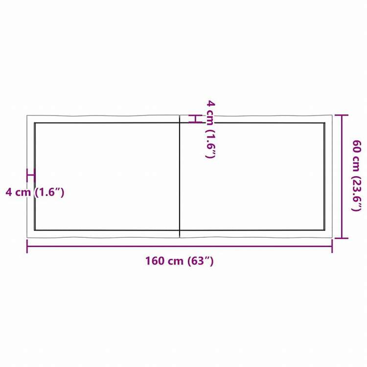 vidaXL テーブルトップ ライトブラウン 160x60x(2-4) cm 加工済み無垢材 ライブエッジ家具 テーブル用品 テーブルトップ(代引不可)