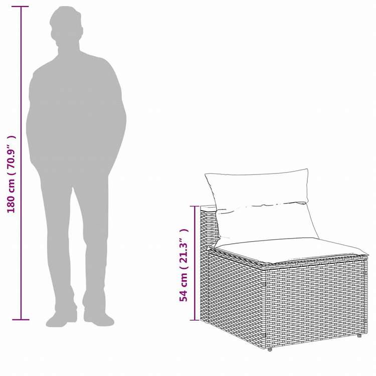 vidaXL ガーデンソファ5点セット クッション付き グレー ポリラタン アカシア木材家具 アウトドア家具 屋外家具セット(代引不可)