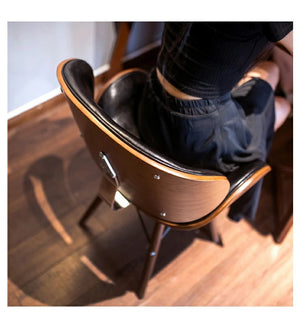 イームズチェアダイニングチェアPUレザーイームズデザイナーズ椅子ラウンジチェアシェルチェアエッフェルベース【送料無料】