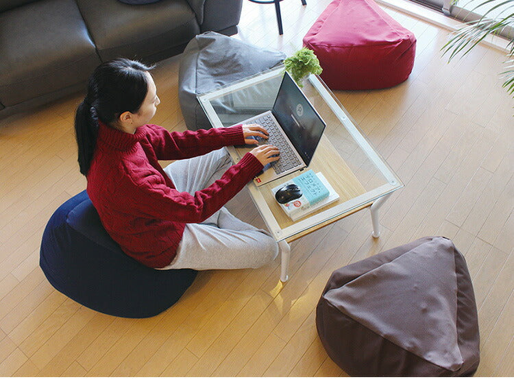 MOGU 三角フィット座ブトン 専用カバー モグ 1人掛け ファスナー式 日本製 ビーズ座布団カバー クッションカバー 替えカバー