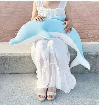 はぐもぐいるか 抱き枕 MOGU モグ パウダービーズ イルカ いるか ビーズ ビーズクッション 枕 まくら ぬいぐるみ 人気 かわいい ギフト プレゼント 贈り物 もちもち もっちり おしゃれ 小さい(代引不可)