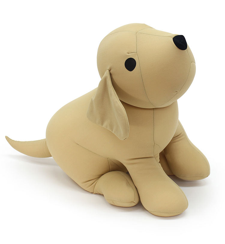 MOGU(R) おすわりラブラ MOGU モグ パウダービーズ へたりにくい クッション ビーズクッション ラブラドールレトリバー 犬 子供用 クッション 抱き枕 かわいい ぬいぐるみ 子供 ふんわり もちもち(代引不可)