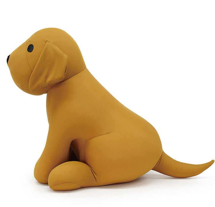 MOGU(R) おすわりラブラ MOGU モグ パウダービーズ へたりにくい クッション ビーズクッション ラブラドールレトリバー 犬 子供用 クッション 抱き枕 かわいい ぬいぐるみ 子供 ふんわり もちもち(代引不可)