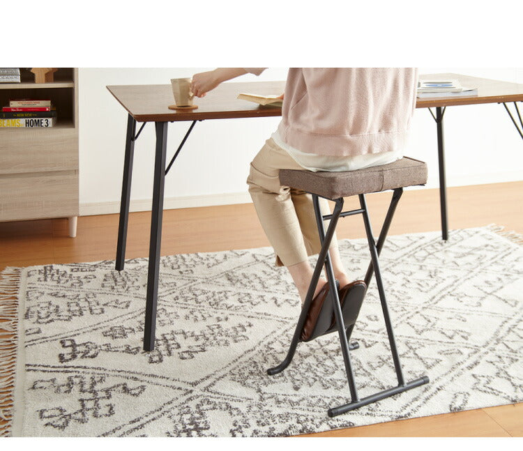 4脚セット 完成品 組み立て不要 折り畳み スツール おりたたみ チェア シンプル ミーティングチェア スタッキングチェア バーチェア 背無し(代引不可)