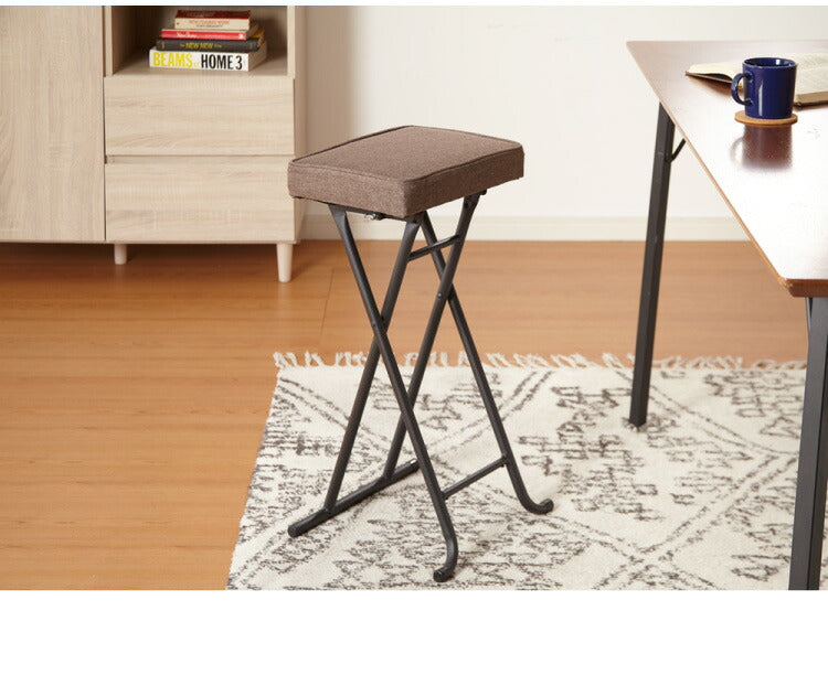 4脚セット 完成品 組み立て不要 折り畳み スツール おりたたみ チェア シンプル ミーティングチェア スタッキングチェア バーチェア 背無し(代引不可)