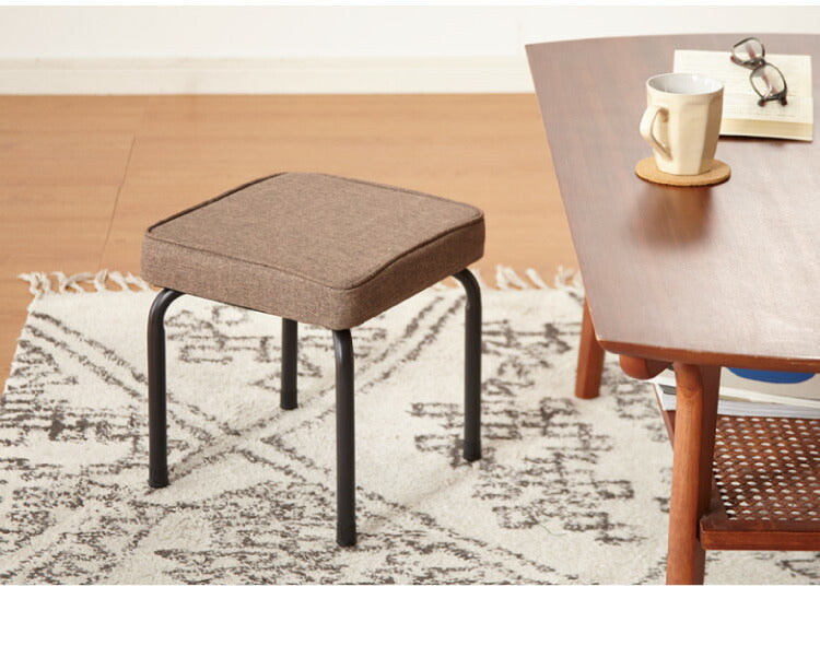 ロースツール 2脚セット 完成品 スタッキング 組み立て不要 スツール チェア シンプル ミーティングチェア 背無し 収納 コンパクト 和室 収納(代引不可)