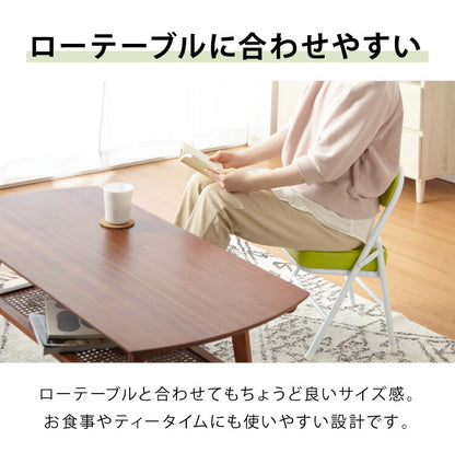 2脚セット 完成品 組み立て不要 チェア おりたたみ パイプチェア チェア シンプル ミーティングチェア スタッキング 背もたれ 収納 コンパクト(代引不可)