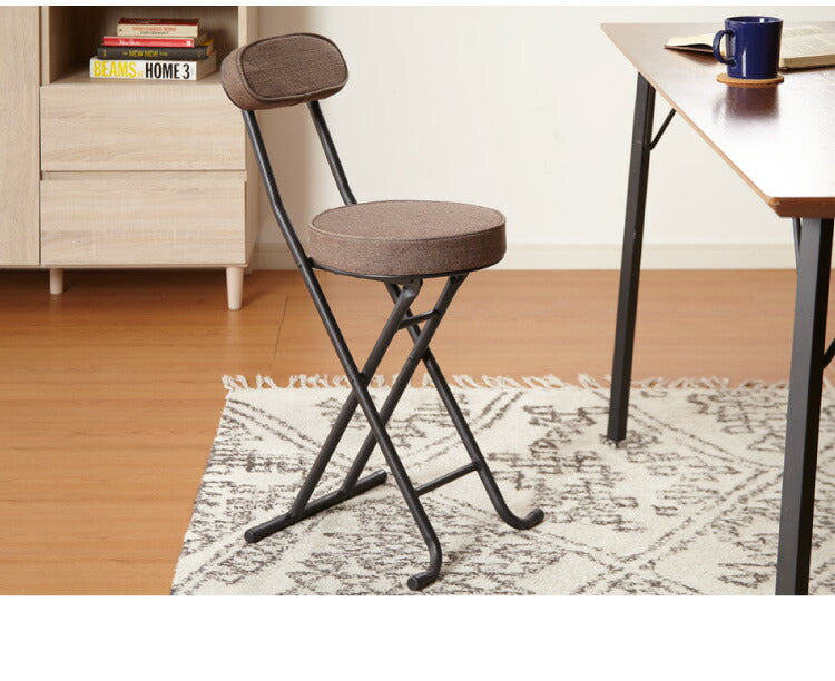 2脚セット 完成品 組み立て不要 チェア おりたたみ バーチェア チェア シンプル ミーティングチェア 背もたれ 収納 コンパクト(代引不可)