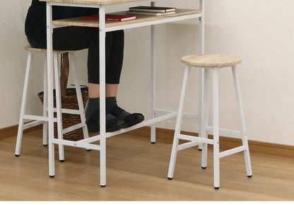カウンターテーブル スツール 2点セット 幅100×奥行き40cm カウンター ハイテーブル カウンターデスク カウンターチェア パソコンデスク テレワーク 在宅勤務 ハイスツール カフェスツール(代引不可)