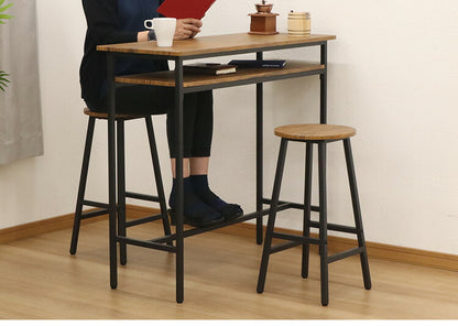 カウンターテーブル スツール 2点セット 幅100×奥行き40cm カウンター ハイテーブル カウンターデスク カウンターチェア パソコンデスク テレワーク 在宅勤務 ハイスツール カフェスツール(代引不可)